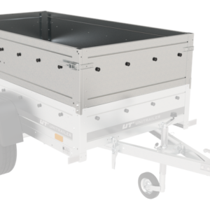 REMORQUE DE VOITURE GARDEN TRAILER 201 KIPP 500 KG 200 X 125 CM [AVEC REHAUSSES DE RIDELLES ET ROUE JOCKEY