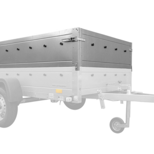 REMORQUE AUTO AVEC REHAUSSES DE RIDELLES ET ROUE JOCKEY GARDEN TRAILER 230 KIPP 2,30 X 1,25 M UNITRAILER