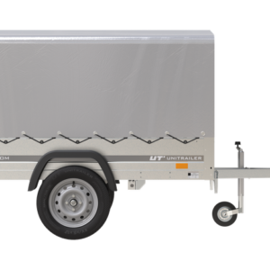 REMORQUE AUTOMOBILE GARDEN TRAILER 200 KIPP 200 X 106 CM AVEC BÂCHE HAUTE, ARCEAU ET ROUE JOCKEY PTAC 500 KG