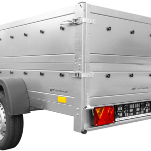 REMORQUE DE VOITURE GARDEN TRAILER 201 KIPP 500 KG 200 X 125 CM [AVEC REHAUSSES DE RIDELLES ET ROUE JOCKEY