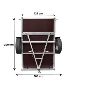 REMORQUE PERMIS B GARDEN TRAILER 201 KIPP 500 KG 200 X 125 CM