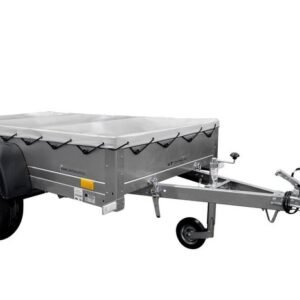 REMORQUE VOITURE 200X106 GARDEN TRAILER 200 KIPP AVEC ROUE JOCKEY ET BÂCHE PLATE PTAC 750 KG