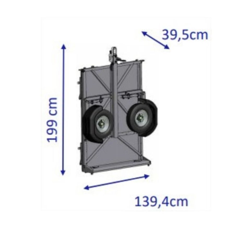 Remorque pliante 500 kg CLICK UP