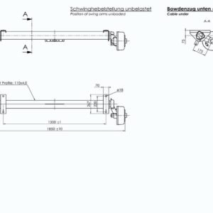 Essieu Freiné Al-Ko 1800 Kg A1350 5X112