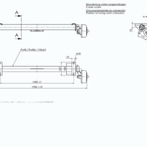 Essieu Freiné Al-Ko 1800 Kg A1400 E+ 5X112