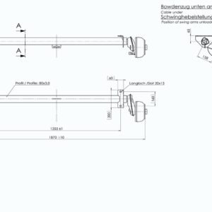 Essieu Freiné Al-Ko 1500 Mm 1350 Kg 5X112 W-Proof Tambours Roulements Étanches