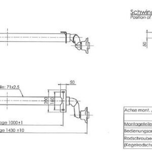 Essieu Non-Freiné Remorque Al-Ko Optima 1000 Mm 750 Kg 100X4