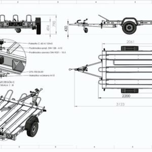 Remorque Moto Basculante Unitrailer Moto 3 Sans Contreplaqué