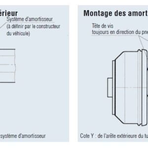 Kit : 2 X Amortisseur Al-Ko Octagon Vert 900-1600 Kg + 2 X Jeux De Pattes Clipsable